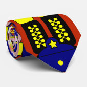 Blauwe Notenkraker Soldaat Kerstmis Stropdas (Opgerold)