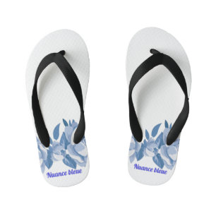 Blauwe nuance gezamenlijk bad kinder teenslippers