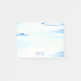 Blauwe Oceaan Abstracte Kunst Gepersonaliseerde Na Post-it® Notes