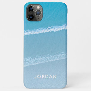 Blauwe Oceaan Golven Monogram Casemate iPhone Hoes