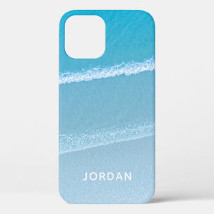 Blauwe Oceaan Golven Monogram Casemate iPhone Hoes