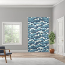 Blauwe Oceaan golven patroon