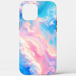 Blauwe Oceaan Golven Roze Zomer Zee Strand Turquoi iPhone 12 Pro Max Hoesje