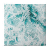 Blauwe oceaan golven tegeltje (Voorkant)