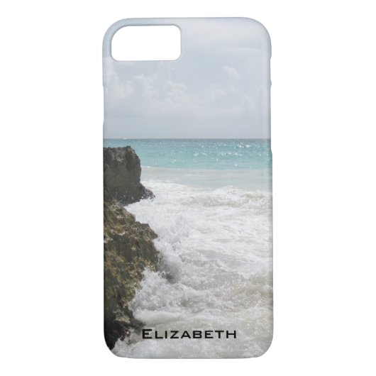 Blauwe Oceaan met Foamy Waves Seascape Persoonlijk Case-Mate iPhone Case (Achterkant)