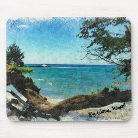 Blauwe Oceaan Muismat (Voorkant)