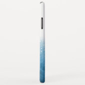 Blauwe oceaan Ombre Waterverf Bubbles Monogram Case-Mate iPhone Case (Achterkant/rechts)