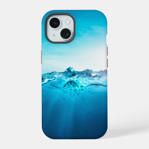 blauwe oceaan onder water iPhone 15 hoesje