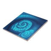 Blauwe Oceaan Tegeltje (Zijkant)