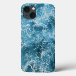 Blauwe oceaangolven iPhone 13 hoesje