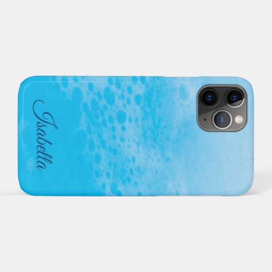 Blauwe oceaangolven Case-Mate iPhone case (Achterkant (horizontaal))