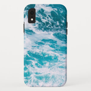 Blauwe oceaangolven iPhone XR hoesje