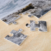 Blauwe oceaangolven en Rocks, Vs 2 Legpuzzel (Zijkant)