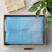 Blauwe oceaangolven met schaduwen van blauw tissuepapier (Geschenk)
