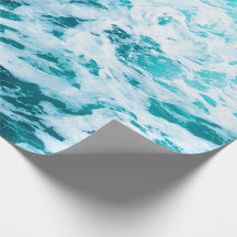 Blauwe oceaangolven, oceaanspray, surfen, natuurli