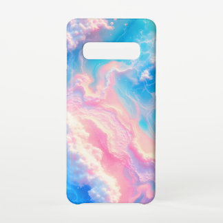 Blauwe Oceaangolven Roze Zomer Zee Strand Turquois Samsung Galaxy S10 Hoesje