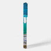 Blauwe oceaangolven stralen kunst Case-Mate iPhone case (Achterkant / Rechts)