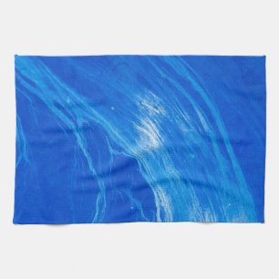 Blauwe Oceaangolven Zomer Theedoek