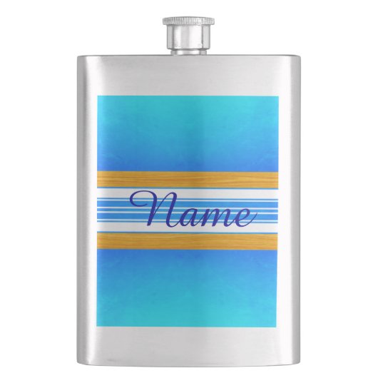 Blauwe OceaanSurfplank Flacon (Voorkant)