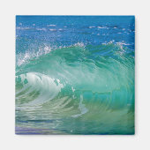 Blauwe Ocean Summer Beach Waves Magneet (Voorkant)
