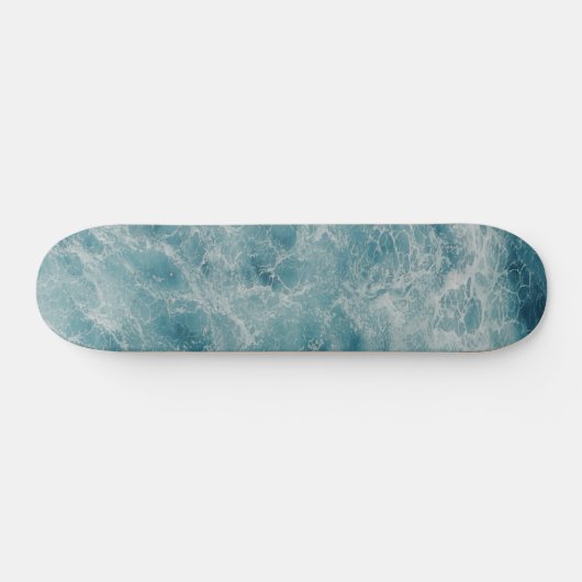 Blauwe Ocean Summer Beach Waves Skateboard (Horizontaal)