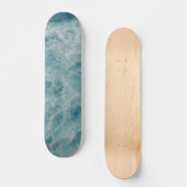 Blauwe Ocean Summer Beach Waves Skateboard (Voorkant)