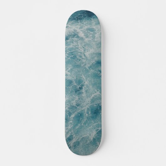 Blauwe Ocean Summer Beach Waves Skateboard (Voorkant)