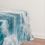 Blauwe Ocean Summer Waves Tafelkleed (Voorbeeld)