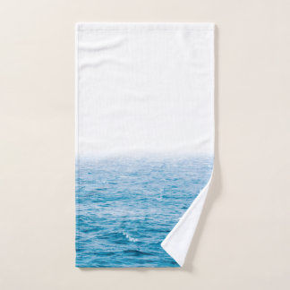 Blauwe Ocean Waves Nautical Hand Towel Handdoek