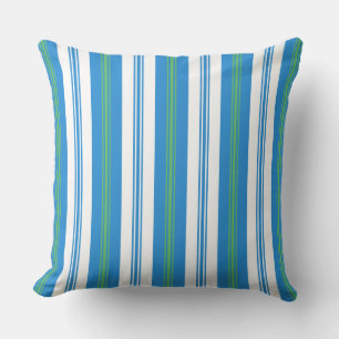 Blauwe ochtend in glorie, deckstoel Stripe Pillow Kussen