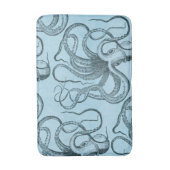Blauwe octopus badmat (Voorkant Verticaal)