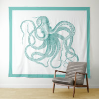 Blauwe octopus-illustratie van Turquoise