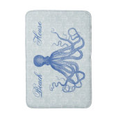  Blauwe Octopus met Anchors Beach House Badmat (Voorkant Verticaal)