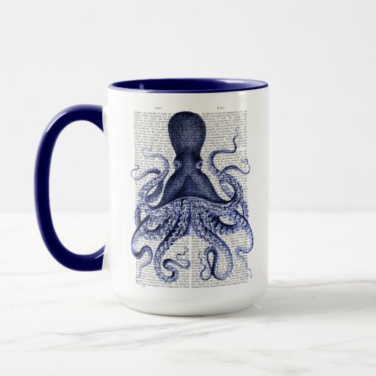 Blauwe octopus mok (Links)