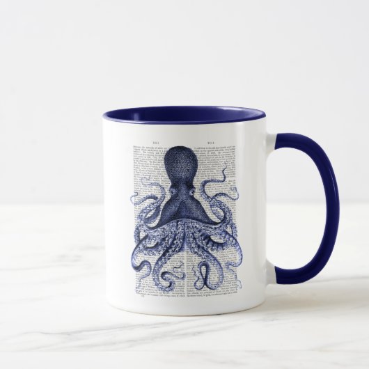 Blauwe octopus mok (Rechts)
