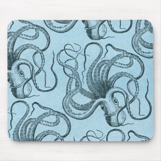 Blauwe octopus muismat (Voorkant)