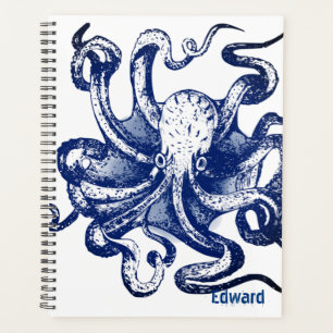 Blauwe octopus planner