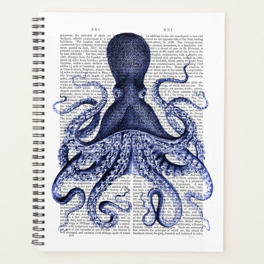 Blauwe octopus planner (Voorkant)