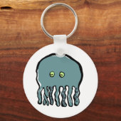 blauwe octopus sleutelhanger (Voorkant)