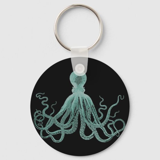 Blauwe octopus Sleutelhanger (Voorkant)