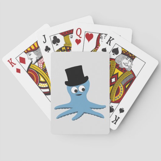 Blauwe Octopus Speelkaarten (Achterkant)
