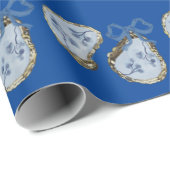 Blauwe oesters op blauw cadeaupapier (Rol Hoek)