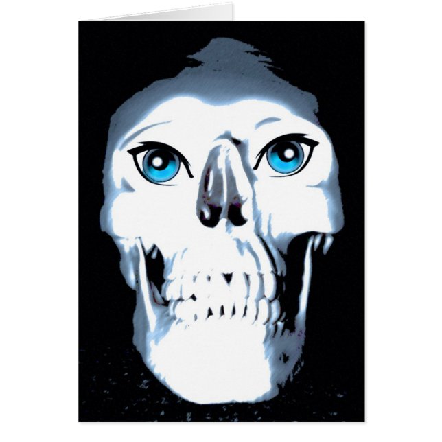 Blauwe oestische schedel (Voorkant)