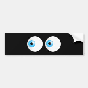 Blauwe ogen bumpersticker