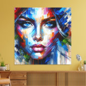 BLAUWE OGEN CANVAS AFDRUK (Insitu (Woonkamer))