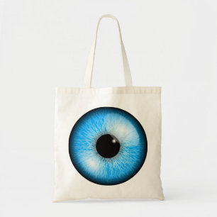 Blauwe ogen Canvas tas