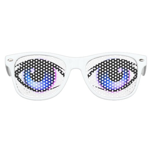 BLAUWE OGEN. EMOJI OGEN. KINDER SUNGLASSEN KINDER ZONNEBRIL (Voorkant)