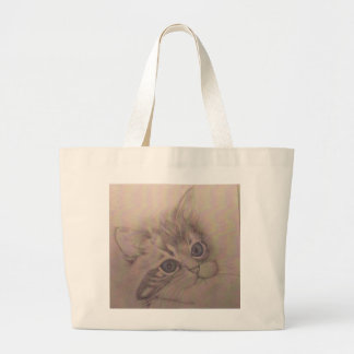 Blauwe ogen grote tote bag