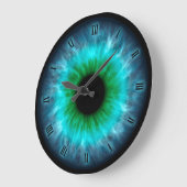 Blauwe ogen irismuurklok grote klok (Hoek)