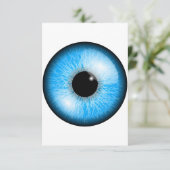 Blauwe ogen kaart (Staand voorkant)